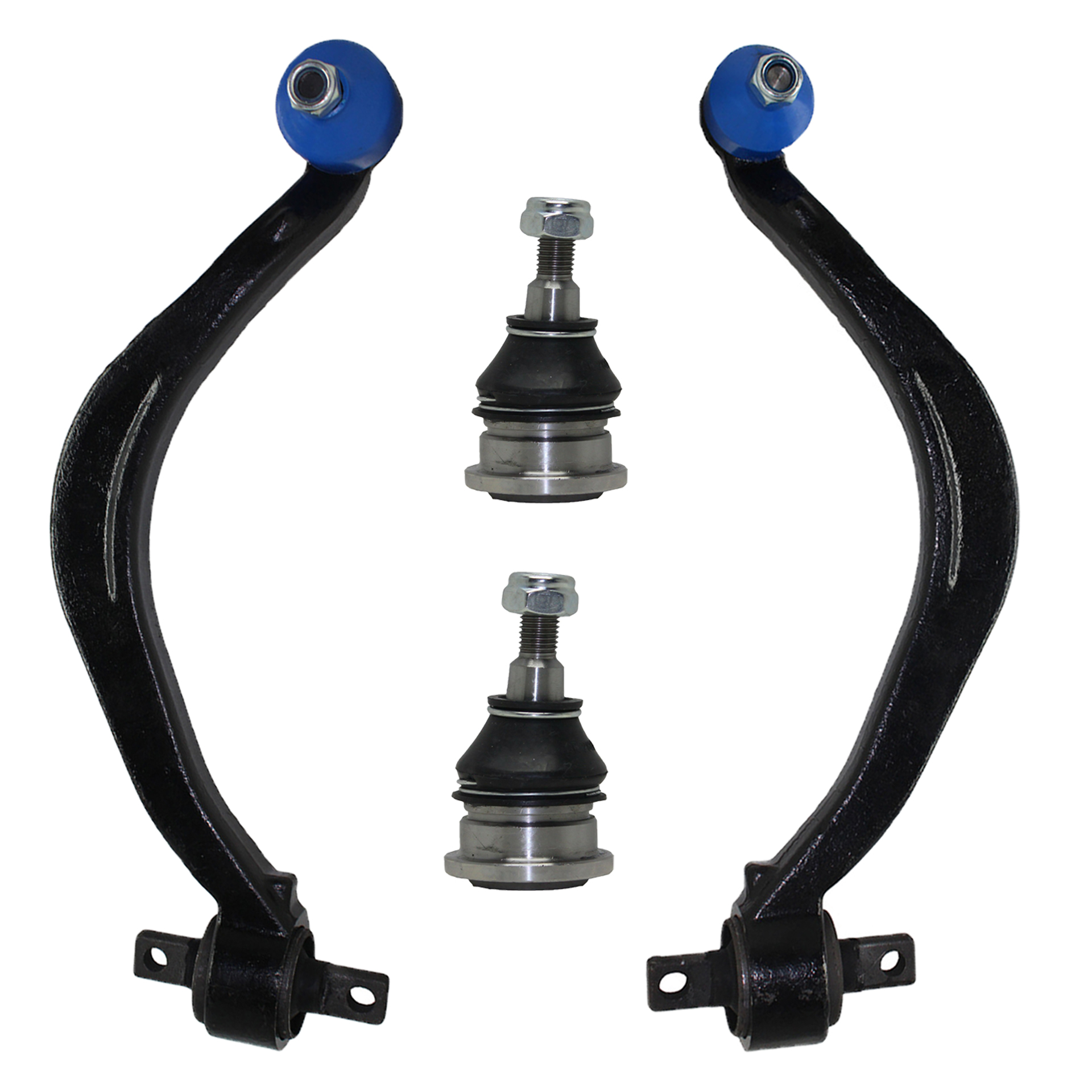 4pc Front Lower Control Arms Upper Ball Joints Suspension Kit