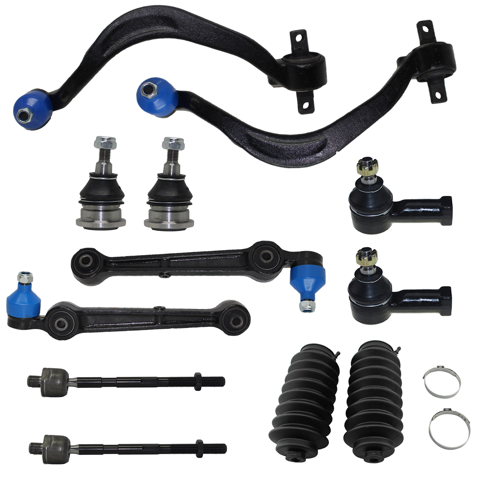 6pc Front Lower Control Arms Steering Knuckles Ball Joints Suspension Kit