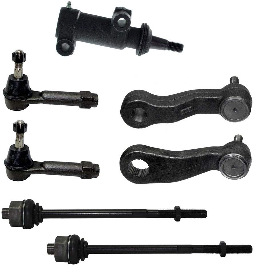 7pc Front Tie Rods Idler and Pitman Arms Suspension Kit