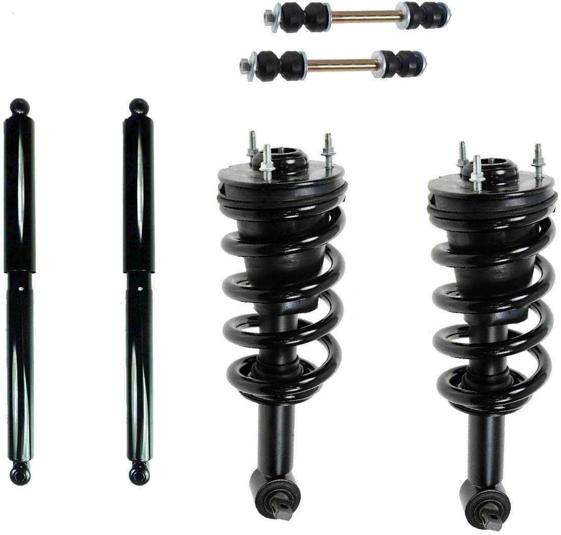 6pc Front Struts Rear Shocks Sway Bar Links Suspension Kit