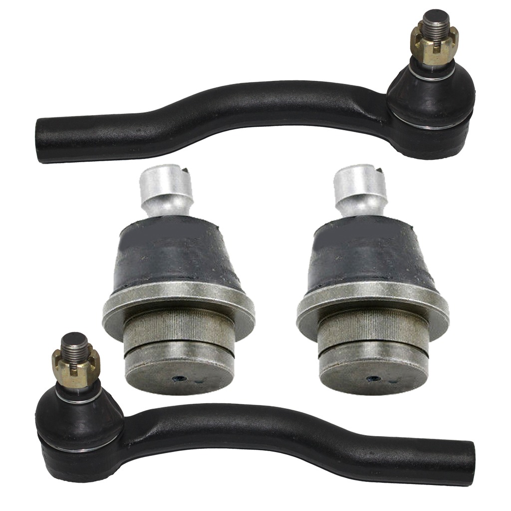 4pc Front Outer Tie Rods Lower Ball Joints Suspension Kit
