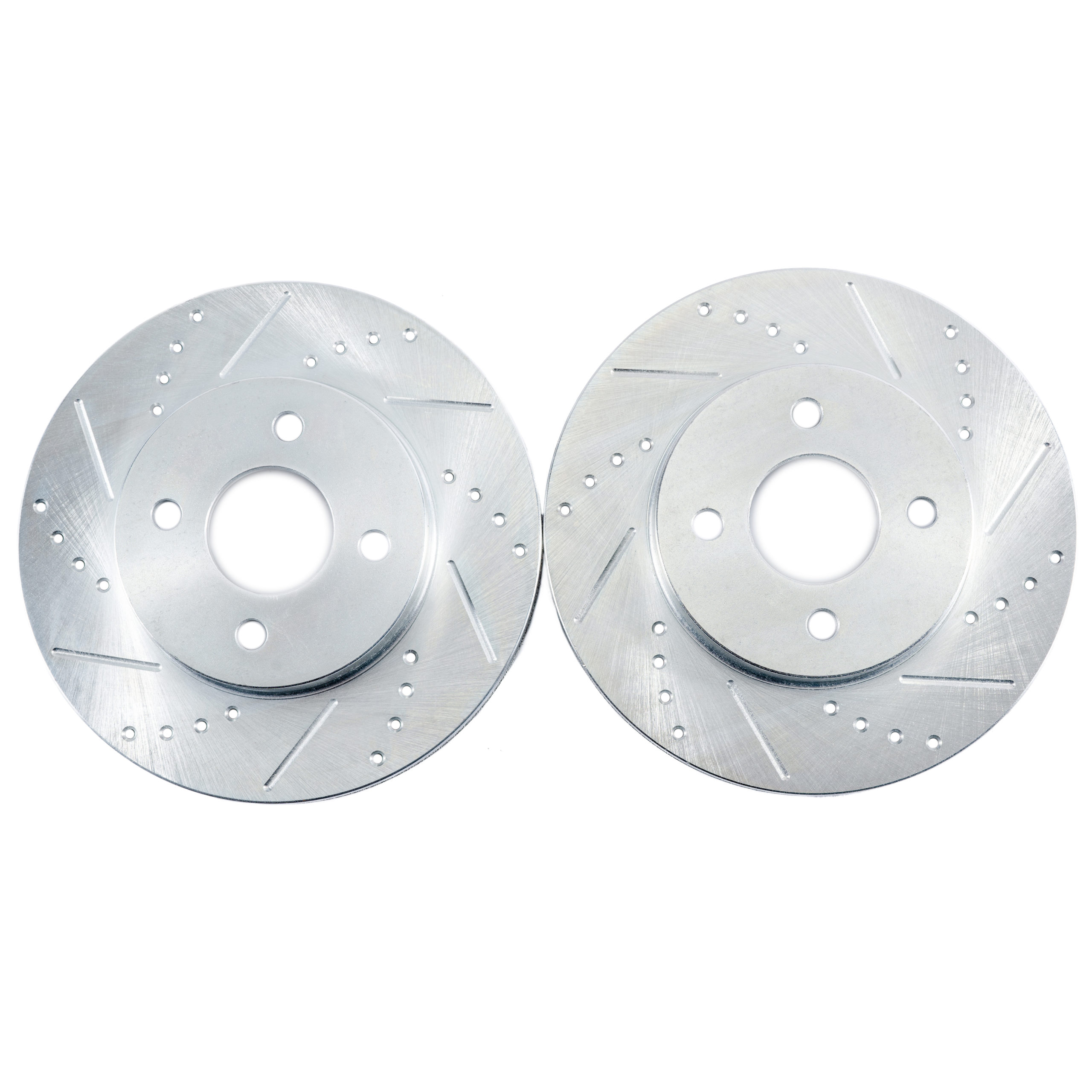 Front Drilled and Slotted Brake Rotors (Pair)