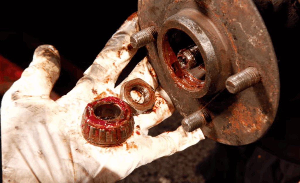 worn wheel hub bearing causing noise and vibration
