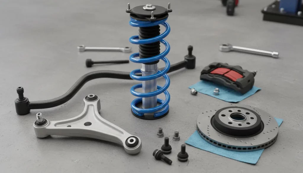 Image showing car suspension system components