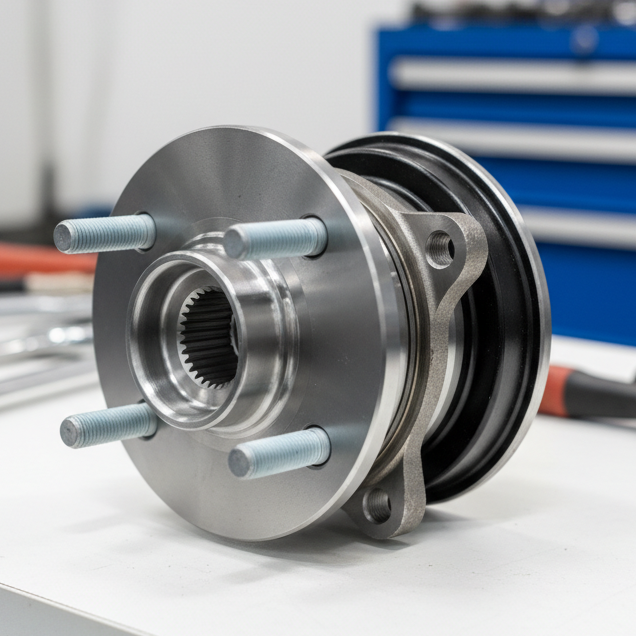 Image showing wheel hub assembly on a car