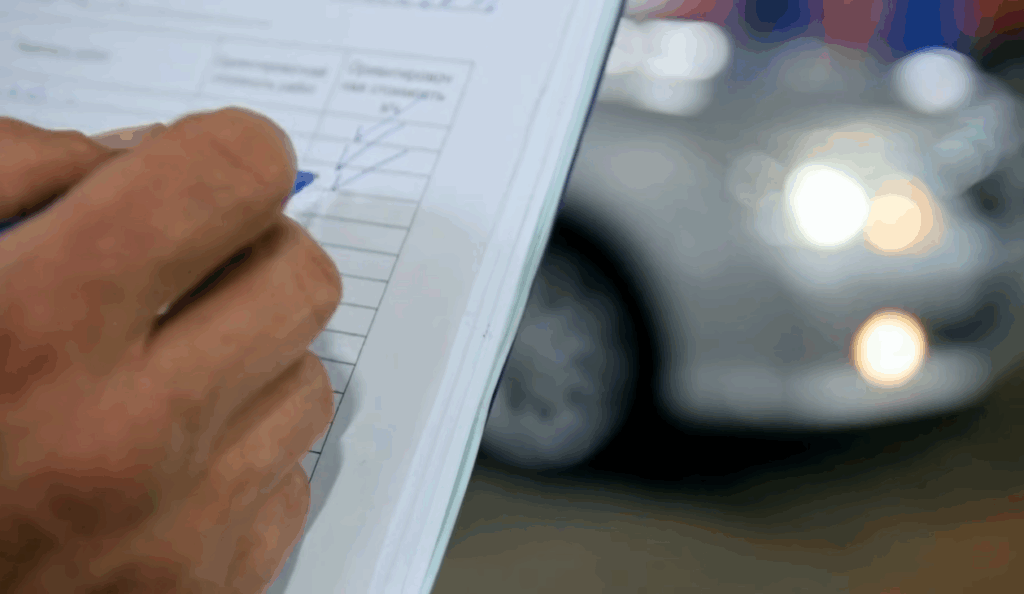Image showing mechanic checking car